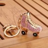 Crystal roller skates shoe keychain keyringKeyrings