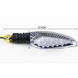 Universal 12V LED motorcycle waterproof amber light turn signal indicators 2 pcsTurning lights