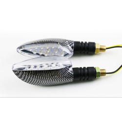 Universal 12V LED motorcycle waterproof amber light turn signal indicators 2 pcsTurning lights