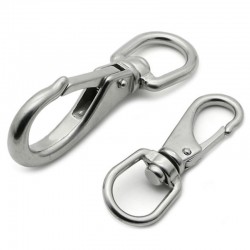 M4 multi-purpose swivel spring hook carabiner stainless steel 2 pcsOutdoor & Camping