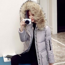 Women's waterproof parka jacket with fur hoodJackets