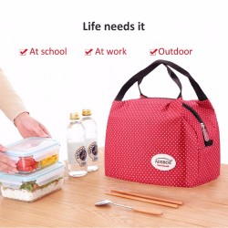 Portable thermal canvas lunch bagBags