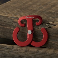 Multifunction outdoor camping aluminum rope hanger buckle 5 pcsTents