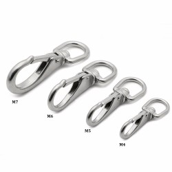 M4 multi-purpose swivel spring hook carabiner stainless steel 2 pcsOutdoor & Camping