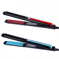 Electric hair straightener corrugated iron with temperature controlHair straighteners