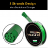Mega8 super strong 274M 8 strands weaves PE braided fishing line rope multifilamentLines