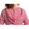 Striped hooded dress with pocketsDresses