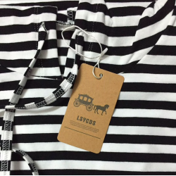 Striped hooded dress with pocketsDresses