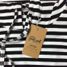 Striped hooded dress with pocketsDresses