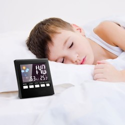LCD digital alarm clock with backlightClocks
