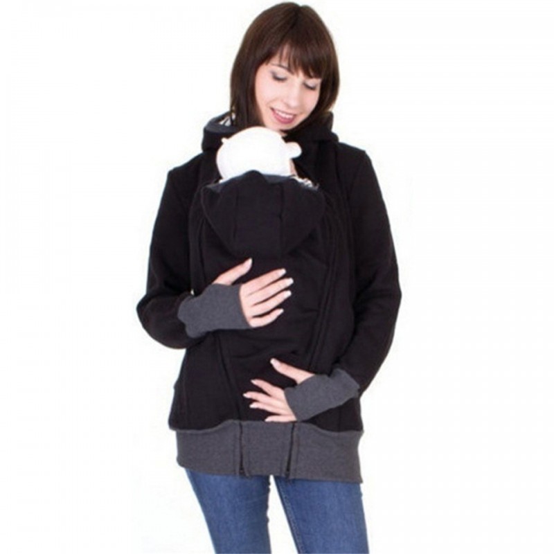 Kangaroo Pouch hoodie jacket baby carrier hoodedMaternity clothing Kangaroo Pouch hoodie jacket baby carrier hoodedMaternity clothing