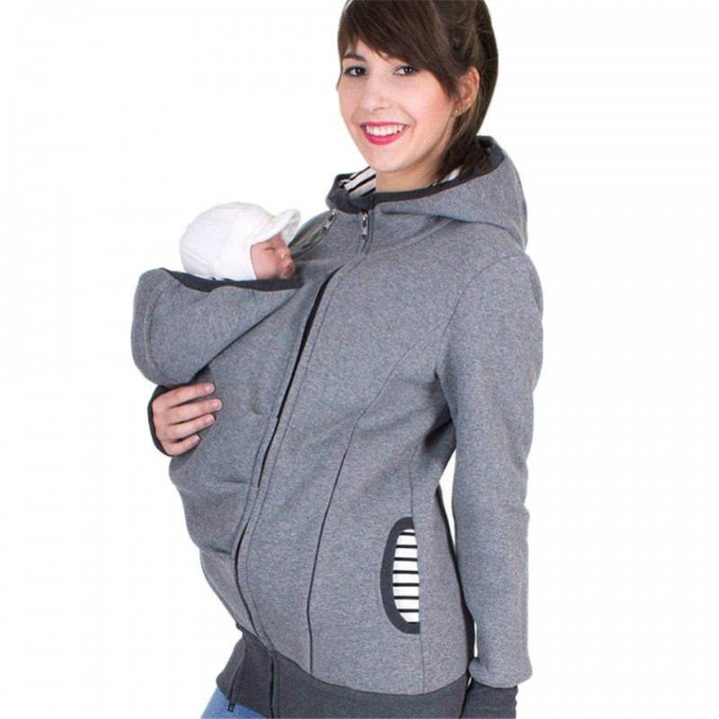 Kangaroo Pouch hoodie jacket baby carrier hoodedMaternity clothing Kangaroo Pouch hoodie jacket baby carrier hoodedMaternity clothing
