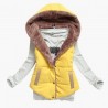 Slim-design warm jacket hooded vest bodywarmer cottonJackets
