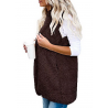 Fur vest - hooded body warmer - jacketJackets