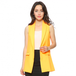 Elegant sleeveless coat vestJackets