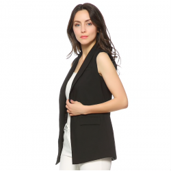 Elegant sleeveless coat vestJackets