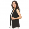 Elegant sleeveless coat vestJackets
