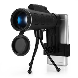 40 x 60 BAK4 HD mini monocular telescope with compassTelescopes