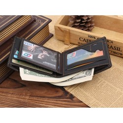 Leather men's wallet purse - zipper and credit card slotsWallets