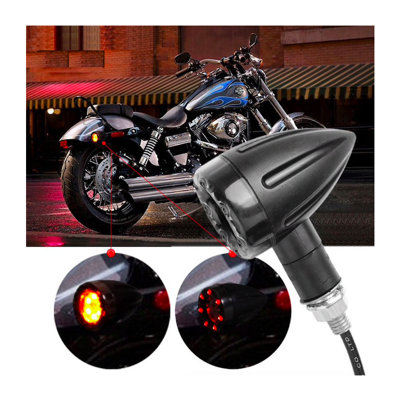 LED motorcycle brake & turn signal lights indicators 2 pcsTurning lights