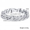 Gold / silver bracelet with zirconias unisexBracelets