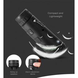 40 x 60 BAK4 HD mini monocular telescope with compassTelescopes