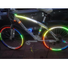 Bicycle wheel rim reflective stickerLights