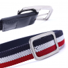 Elastic reversible woven canvas beltBelts
