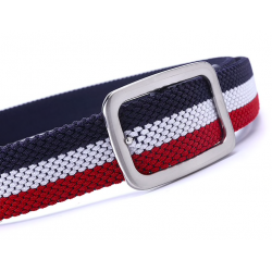 Elastic reversible woven canvas beltBelts