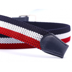 Elastic reversible woven canvas beltBelts
