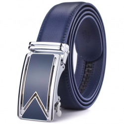 Genuine leather belt with automatic buckleBelts