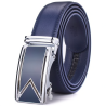Genuine leather belt with automatic buckleBelts