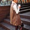 Slim autumn winter leather vestJackets