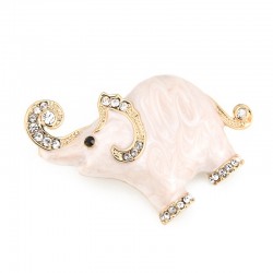 Enamel & crystals elephant - broochBrooches