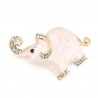 Enamel & crystals elephant - broochBrooches
