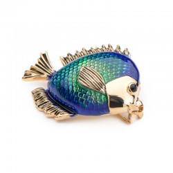 Blue fish women's broochBrooches
