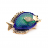 Blue fish women's broochBrooches