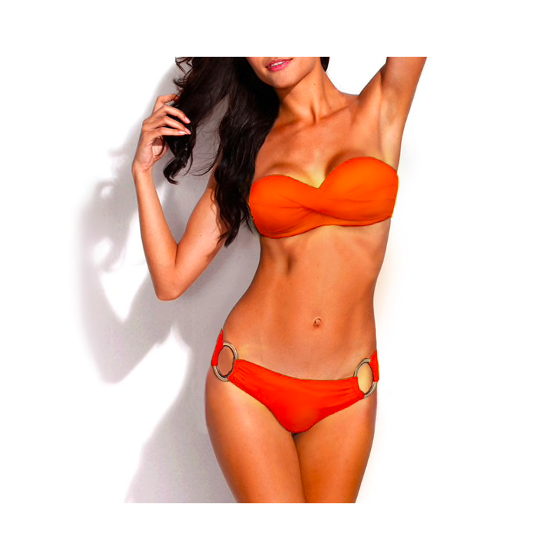 Metal ring push up bikini setBeachwear Metal ring push up bikini setBeachwear