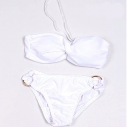 Metal ring push up bikini setBeachwear
