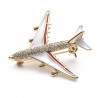 Crystal airplane broochBrooches