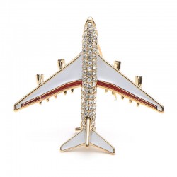 Crystal airplane broochBrooches