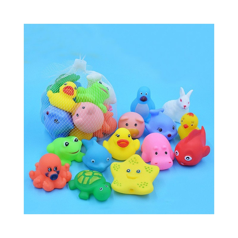Floating squeeze rubber animals toy 13 pcsToys