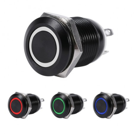 2A 12mm universal LED momentary push button switchSwitches