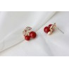 Red cherry earringsEarrings