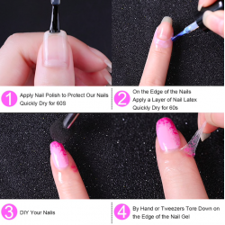 Protective nail latex peel off gel 6mlNail polish