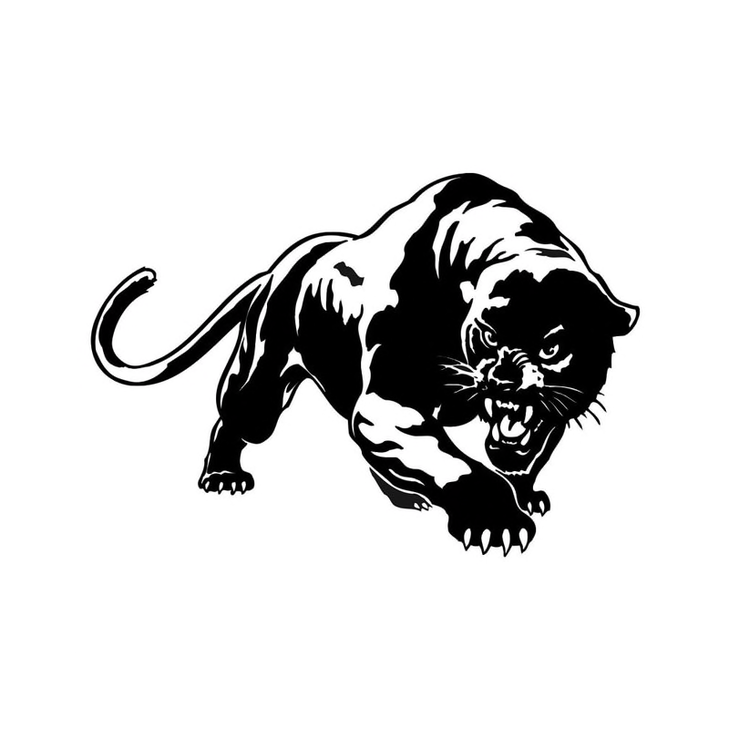 3D wild panther vinyl car sticker decal 19.5 * 13.6 cmStickers