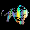 3D wild panther vinyl car sticker decal 19.5 * 13.6 cmStickers