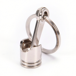 Silver engine pistol - keyringKeyrings
