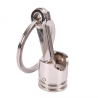 Silver engine pistol - keyringKeyrings