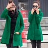 Long hooded coat fleece jacketJackets